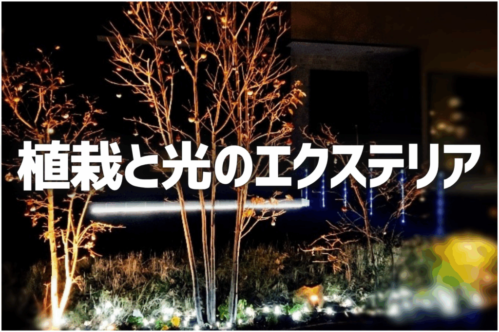 植栽と光のエクステリア